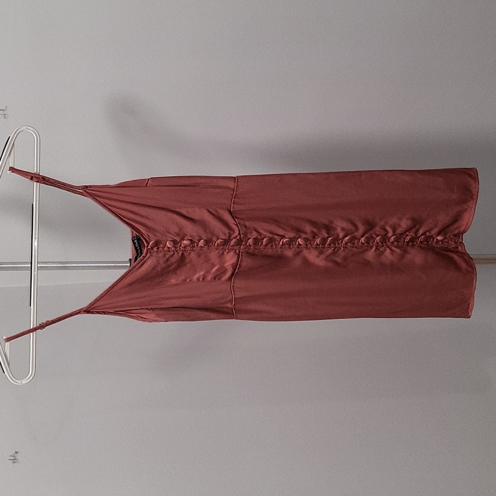 Abercrombie & Fitch Coral Satin Mini Dress